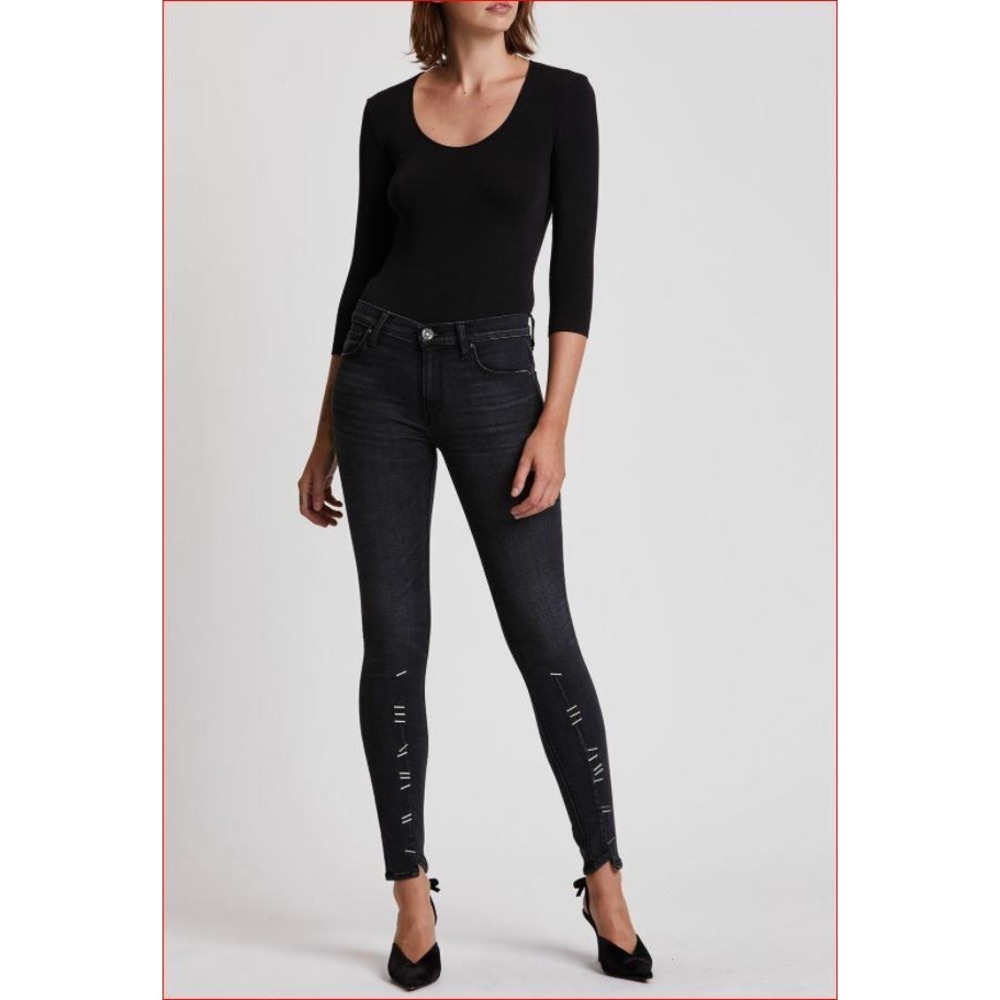 Hudson women jeans Nico super skinny WM4245DRC UCOV black sz 25 $245